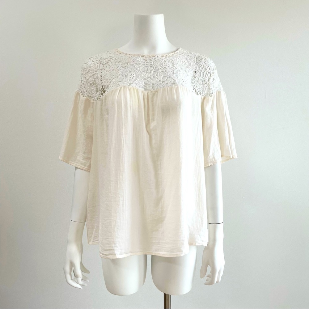 Boho Lace Old Navy Blouse XL